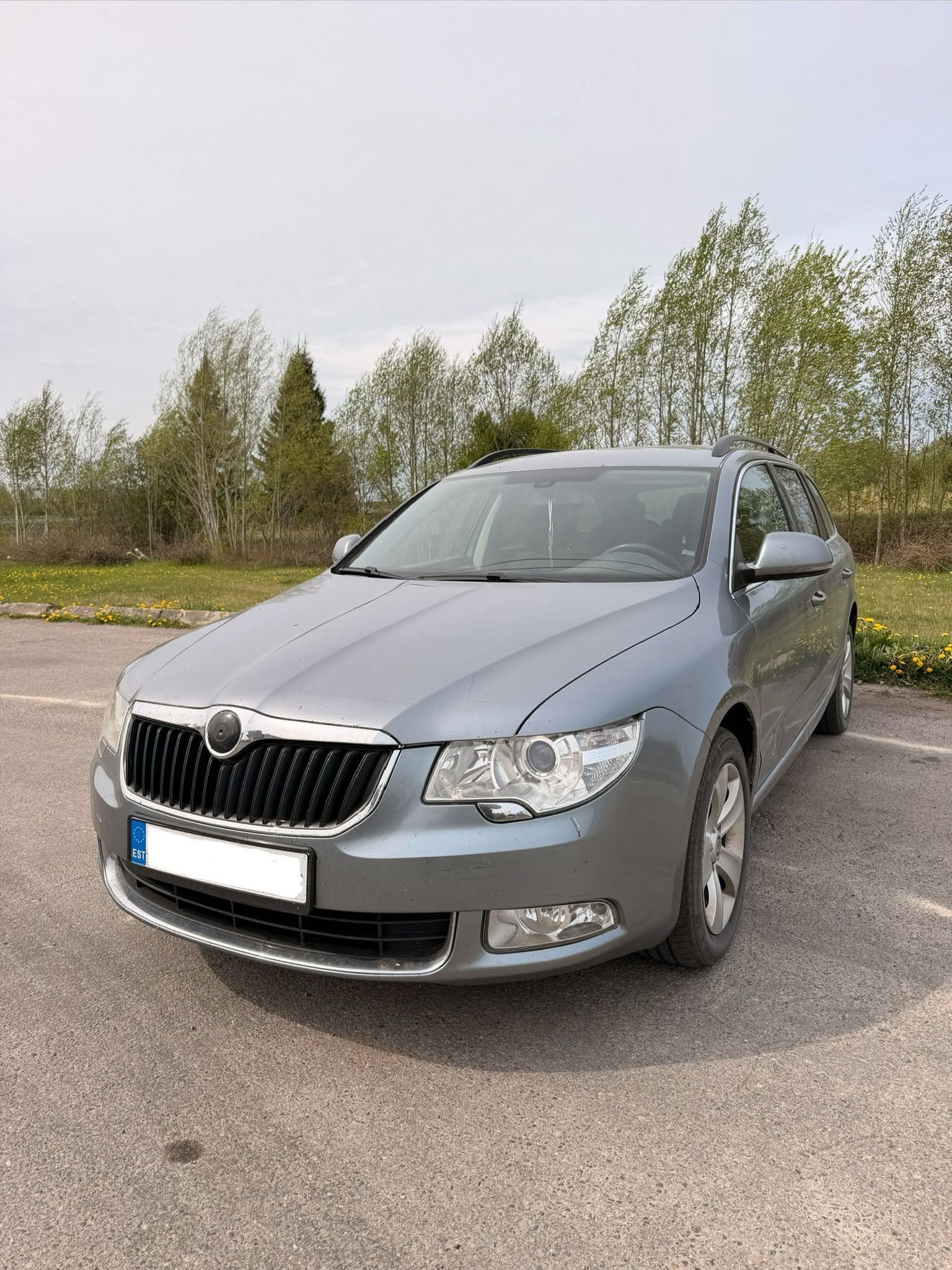 Silver Škoda Octavia 2012 estate after an EGR solution