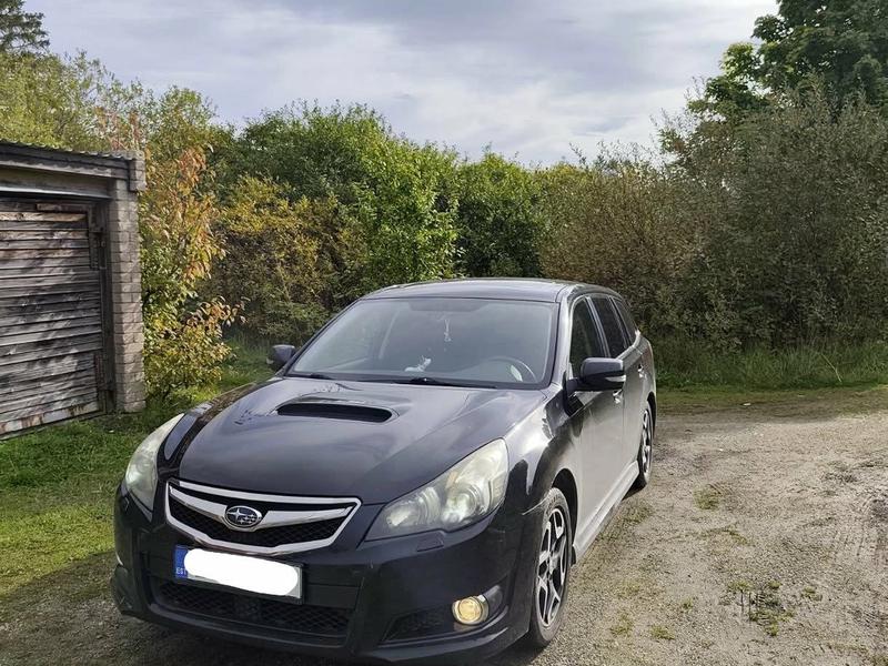 Black Subaru Legacy 2009 estate after Stage 1 chip tuning