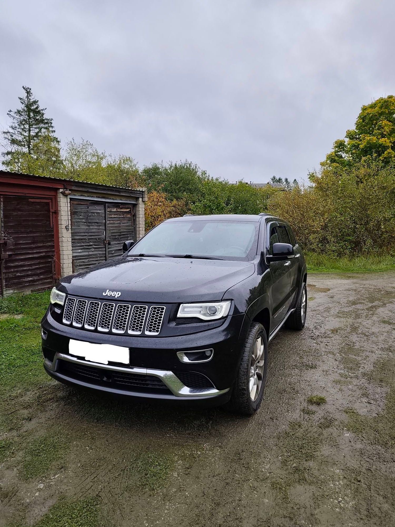 Black Jeep Grand Cherokee 2016 after an AdBlue solution and Stage 1 chip tuning