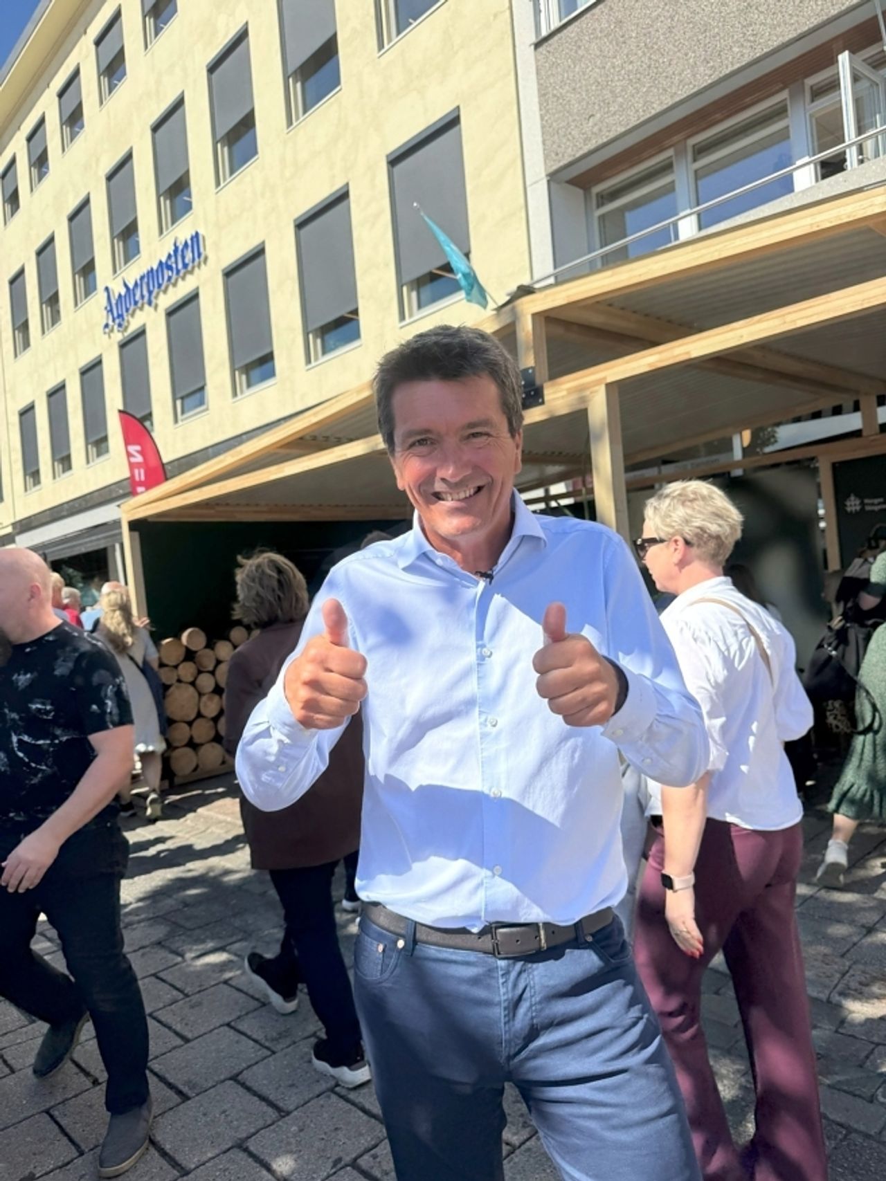 Ole Robert Reitan, CEO i Reitan Retail. Handelsmannen lot seg engasjere ved Skogløftet. Skogen er nyttig til jakt og husbygging, kommenterte trønderen. Foto: Karin Klingenberg Hokstad.