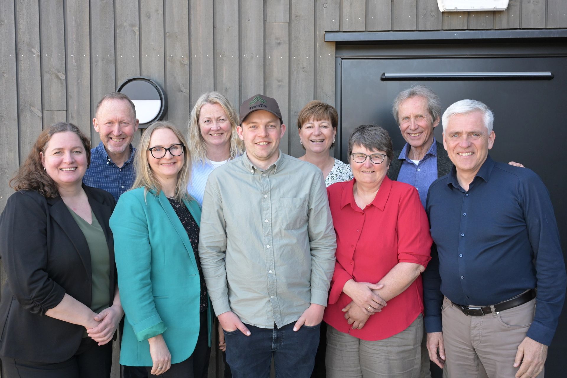Styret i FramTre (fra venstre): Gry Ingvild Agjeld, Trond Stustad, Trude Engesland, Guro Christensen, Eivind Kvinlaug, Hilde Haukom, Liv Else Kallhovd (vara for Axel M. Thorsdal), styreleder Jan Erik Langangen og Dag Arthur Aasbø. Nytt styremedlem Katharina Månum var ikke tilstede.