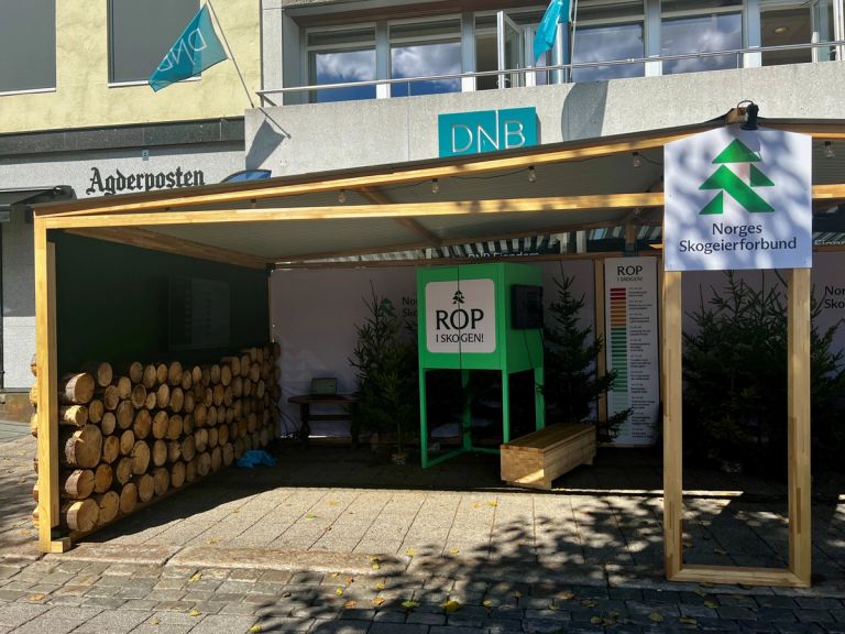 Skogeierforbundets stand under Arendalsuka