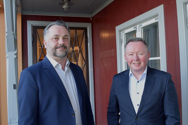 Administrerende direktør Anders R. Øynes og styreleder Olav A. Veum i AT Skog.