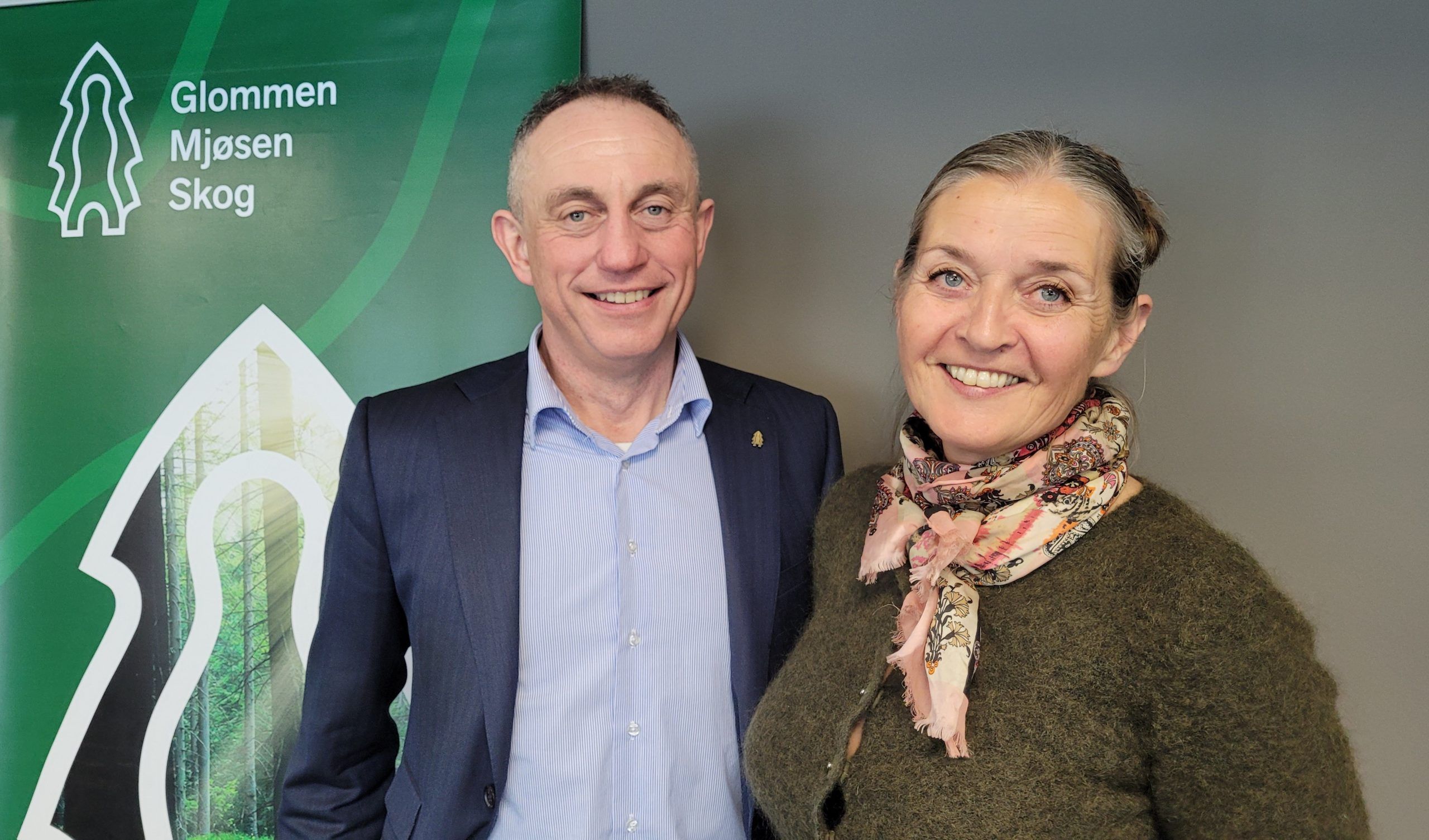 Gudmund Nordtun og Heidi Hemstad kan se tilbake på et godt 2022 for Glommen Mjøsen Skog.
