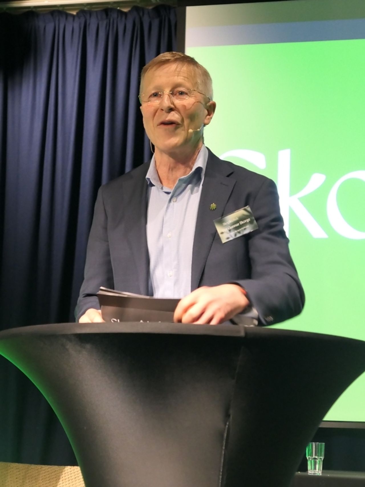 Administrerende direktør i Norges Skogeierforbund, Per Skorge, holdt avslutningstalen. Foto: Roar Ree Kirkevold