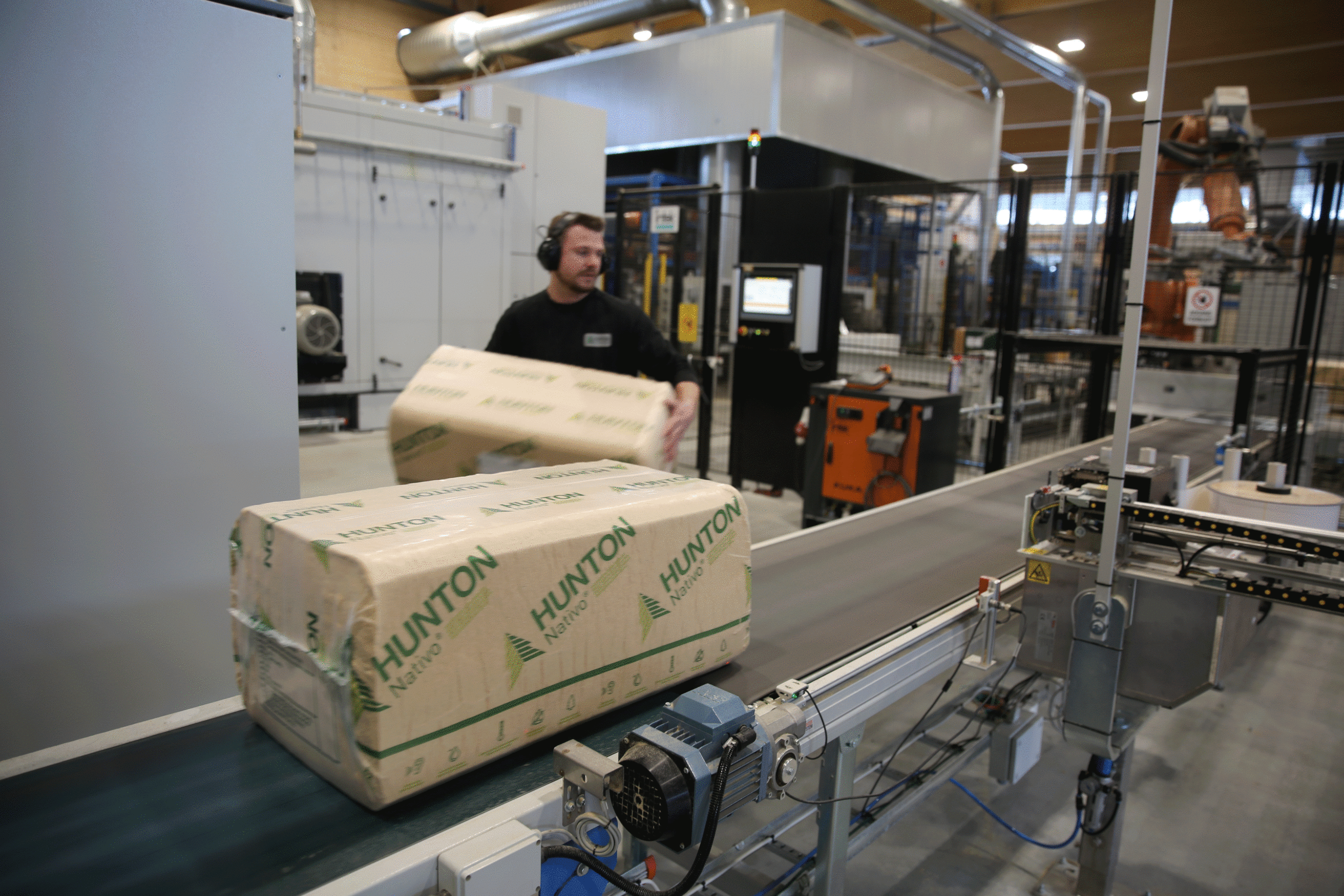 Illustrasjonsfoto fra Huntons nye fabrikk for trefiberisolasjon. Foto: Gina Aakre