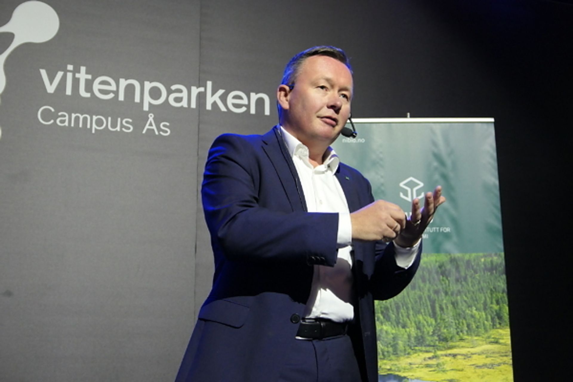 Det blir intet grønt skifte hvis bunnlinjen er rød, sa styreleder i Norges Skogeierforbund, Olav Vedum. Foto: Roar Ree Kirkevold