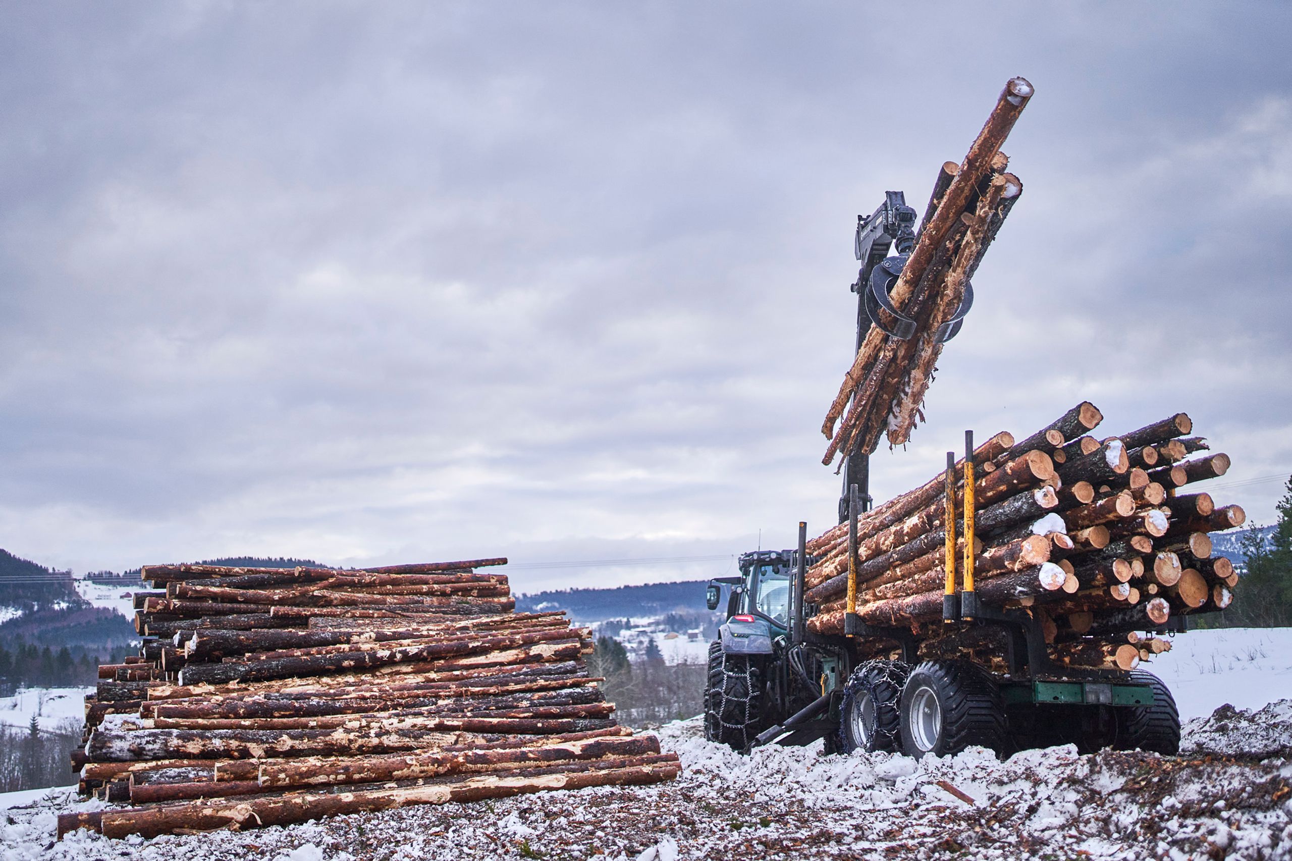 ALLSKOG leverte 945 000 kubikk trevirke til industrien i 2022.