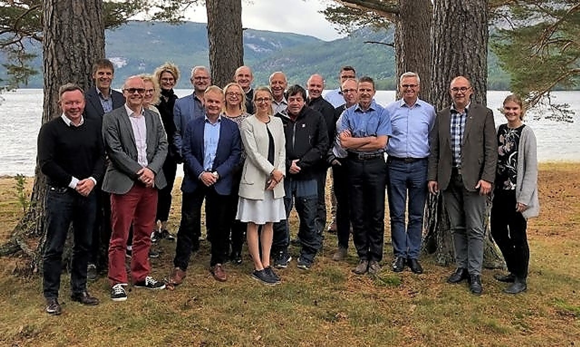 Her er de nordiske skogeierorganisasjonene samlet til sitt årlige møte. I 2018 ble det avholdt i Fyresdal i Telemark.