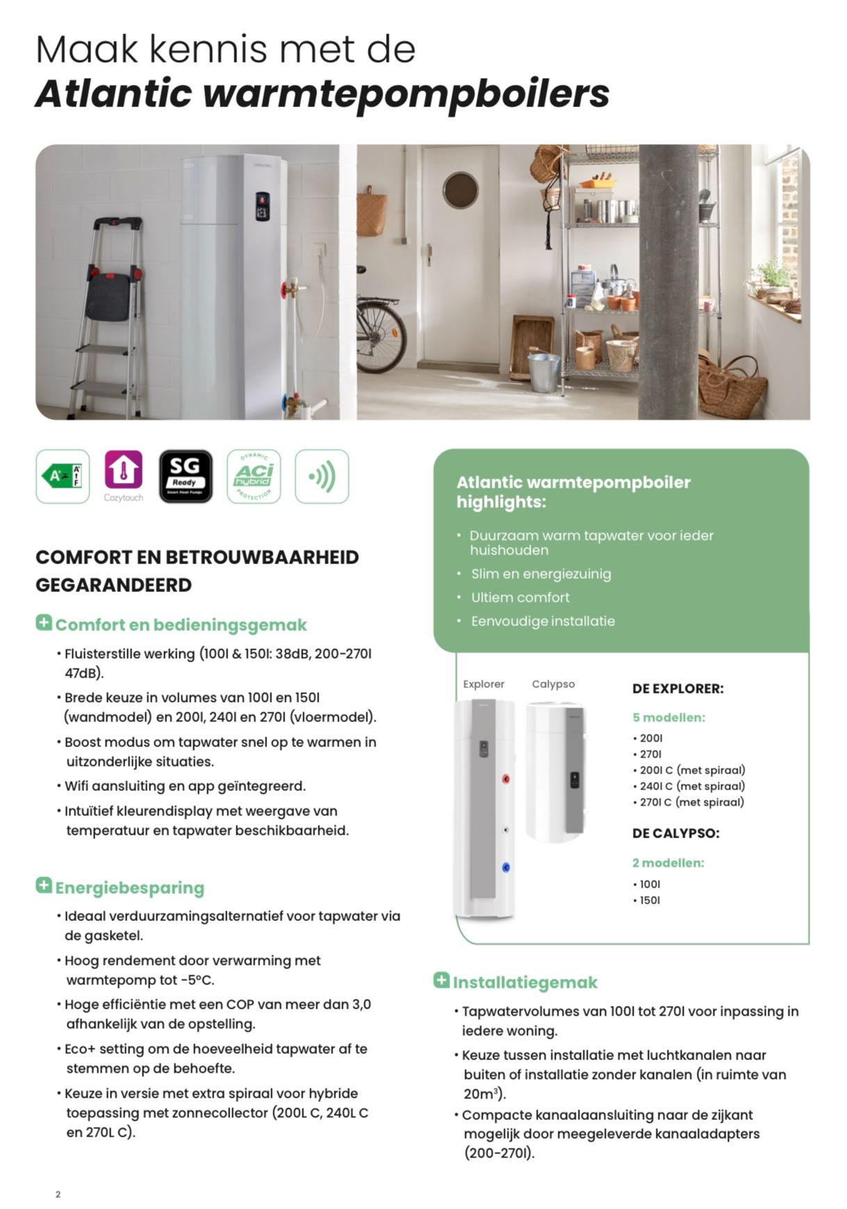 Atlantic Explorer Warmtepompboiler V5 270L