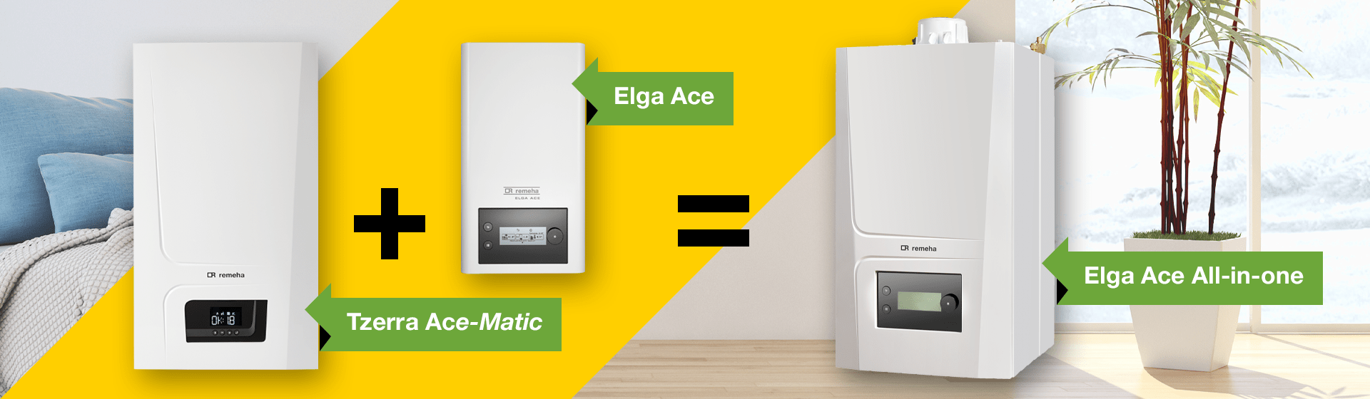 Remeha Elga Ace All-in-one hybride warmtepomp