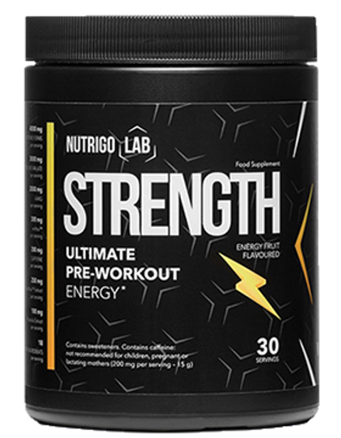 Nutrigo Lab Strength supplement packaging