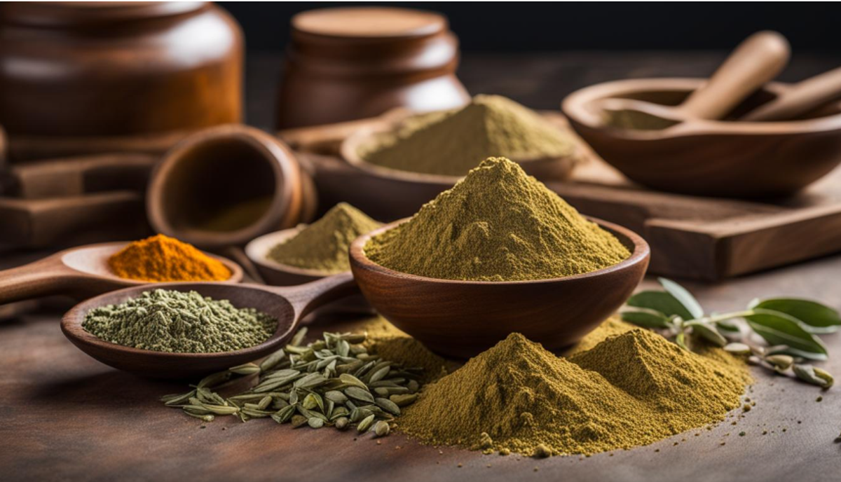 Ashwagandha along with other herbs and spices