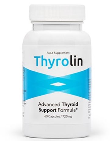 Thyrolin supplement packaging