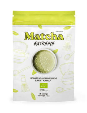 Matcha Extreme supplement packaging