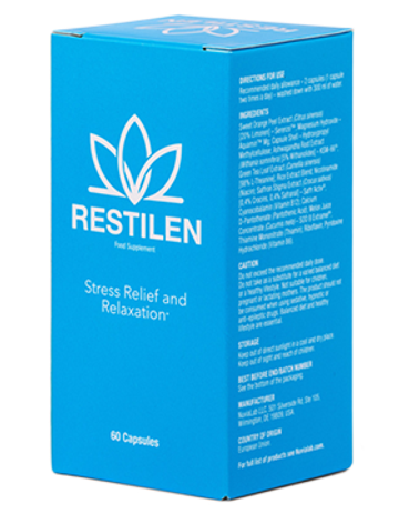 Restilen supplement packaging
