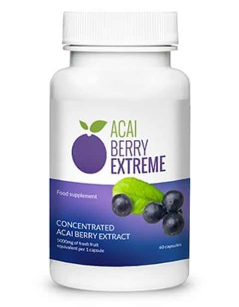 Acai Berry Extreme supplement packaging