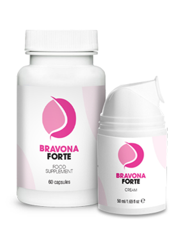 Bravona Forte supplement packaging