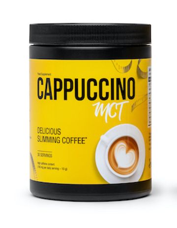 Cappuccino MCT supplement packaging