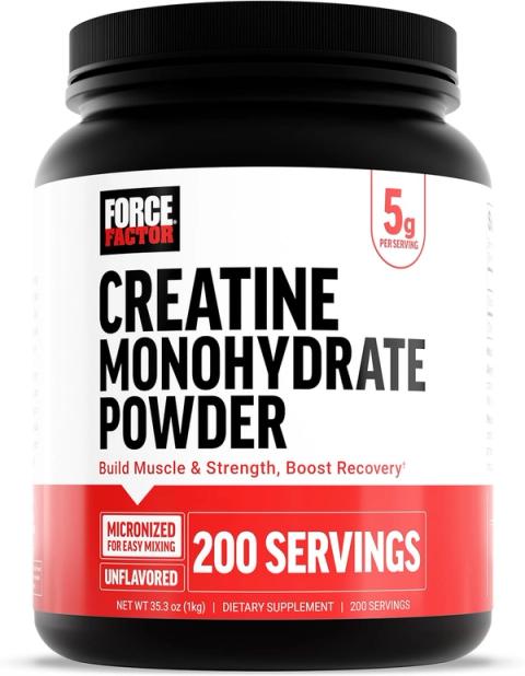 Force Factor Creatine Monohydrate Powder tub