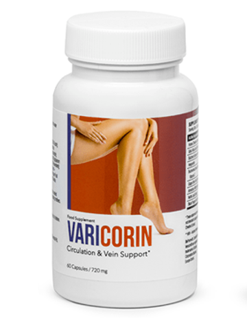 Varicorin supplement packaging