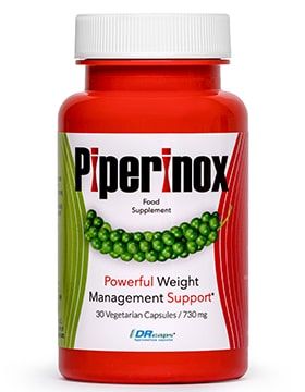 Piperinox supplement packaging