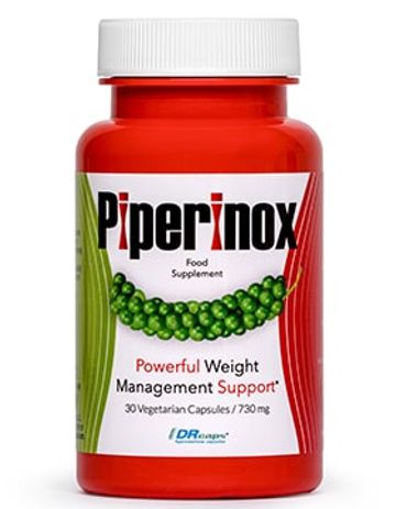 Piperinox supplement packaging