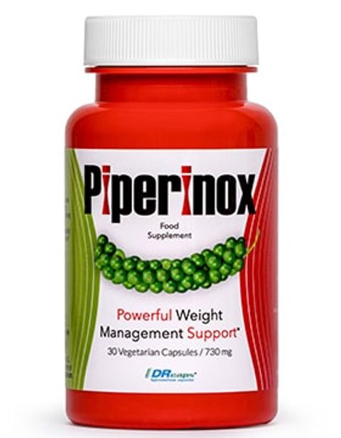 Piperinox supplement packaging
