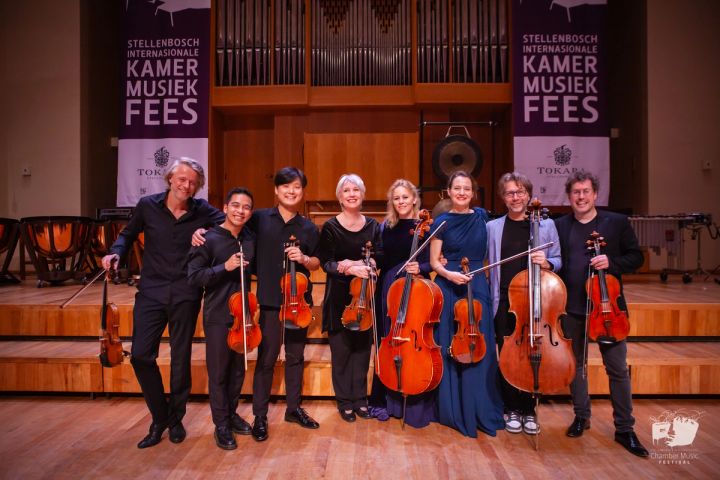Stellenbosch festival faculty on stage in Endler Hall