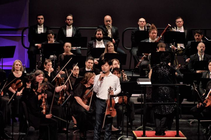 Siwoo Kim as soloist with the South Florida Symphony Orchestra
