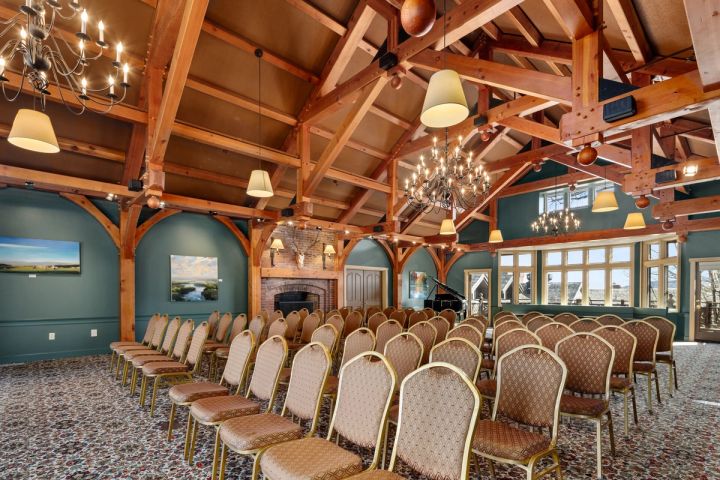 The Mozart Room at the Trapp Family Lodge, set for a concert