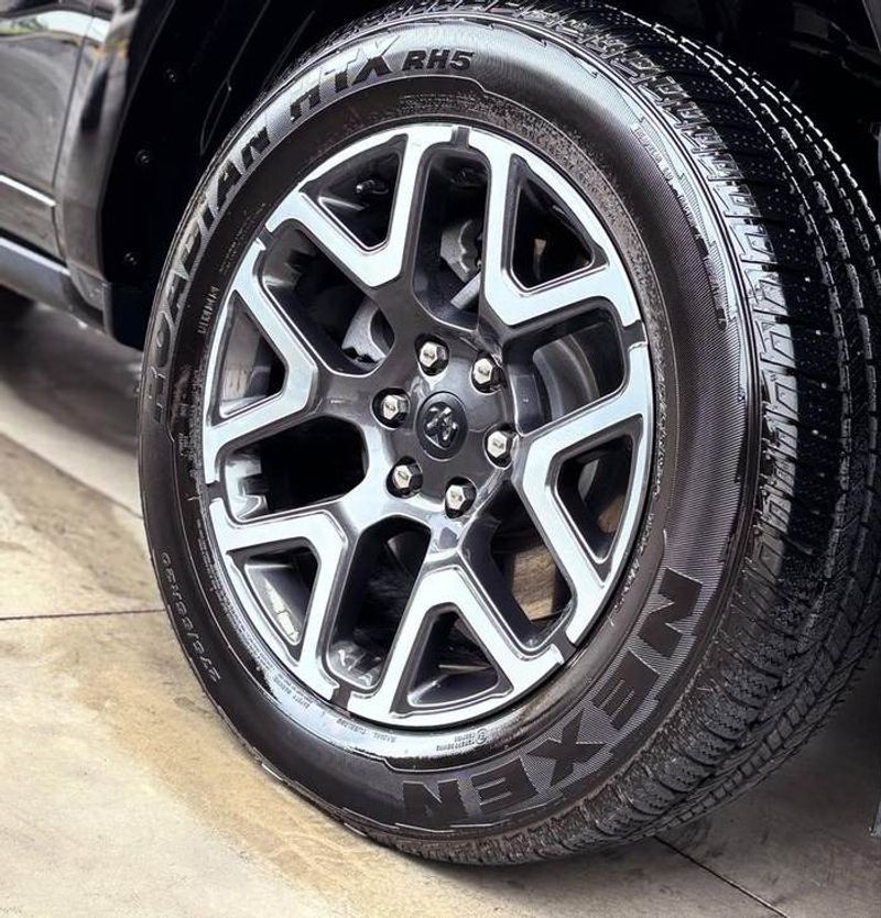 Cleaned and dressed wheel and tyre