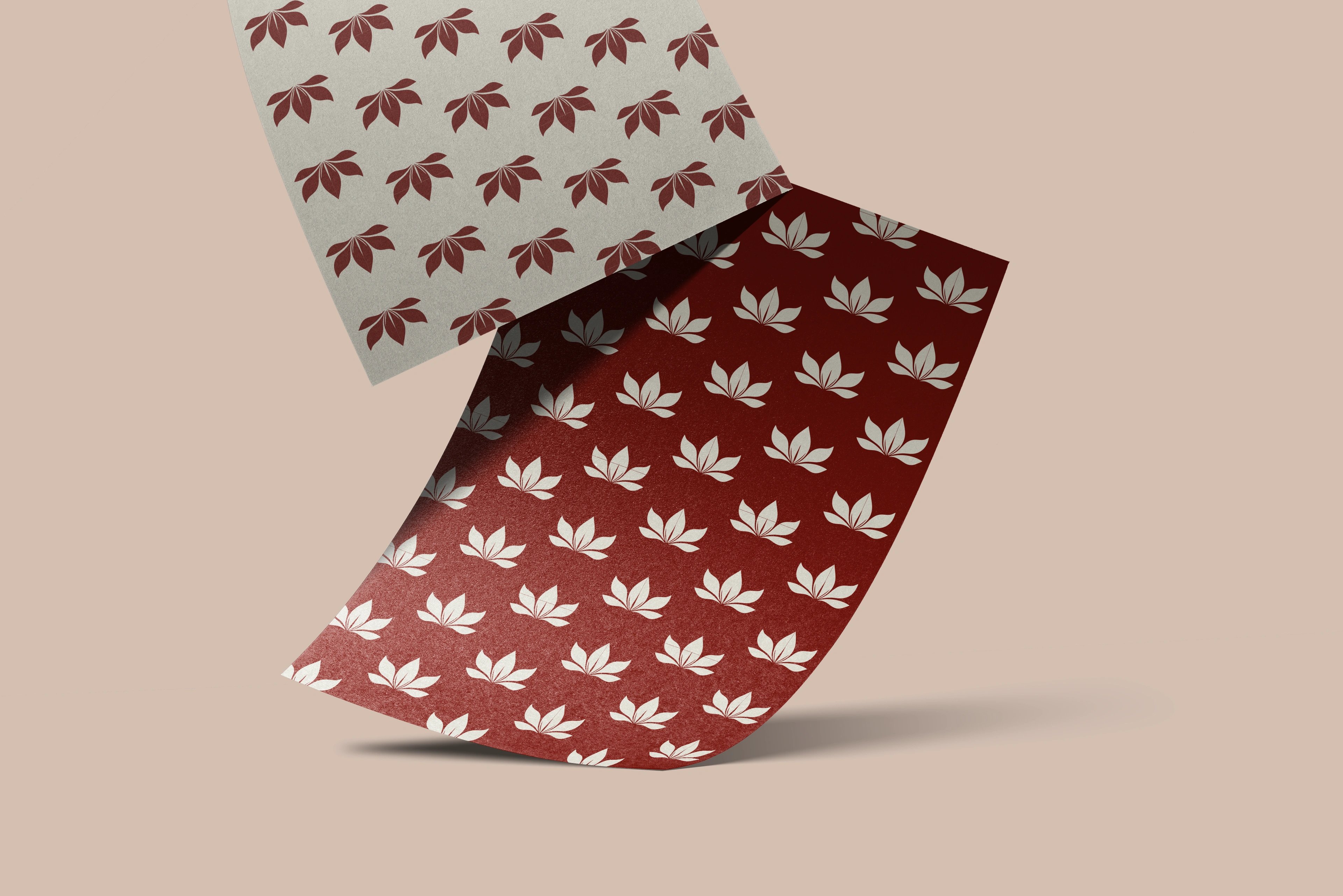 Mei patterned butter-paper saree wraps in a lotus print