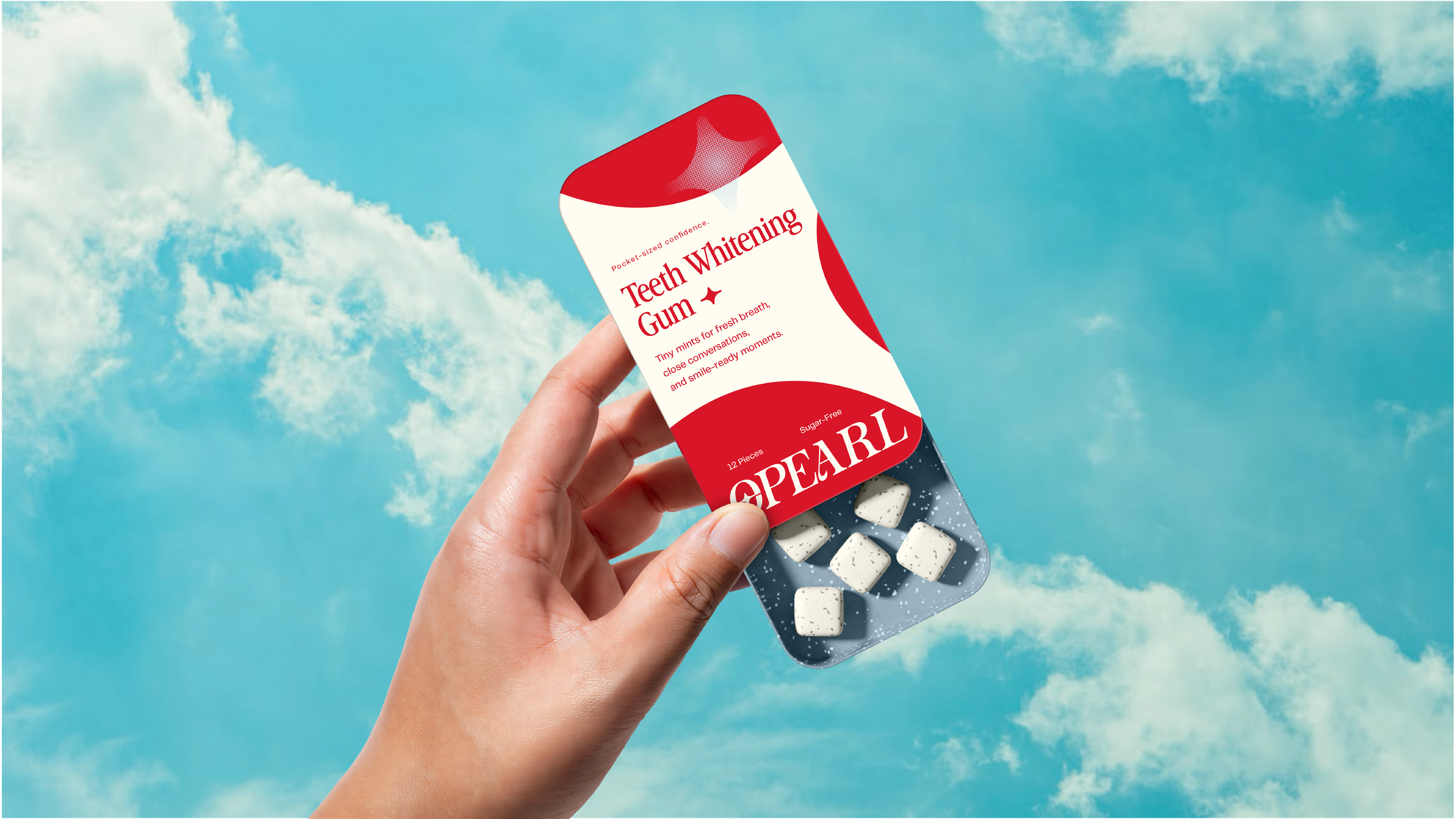 Opearl Teeth Whitening Gum Packaging Mockup