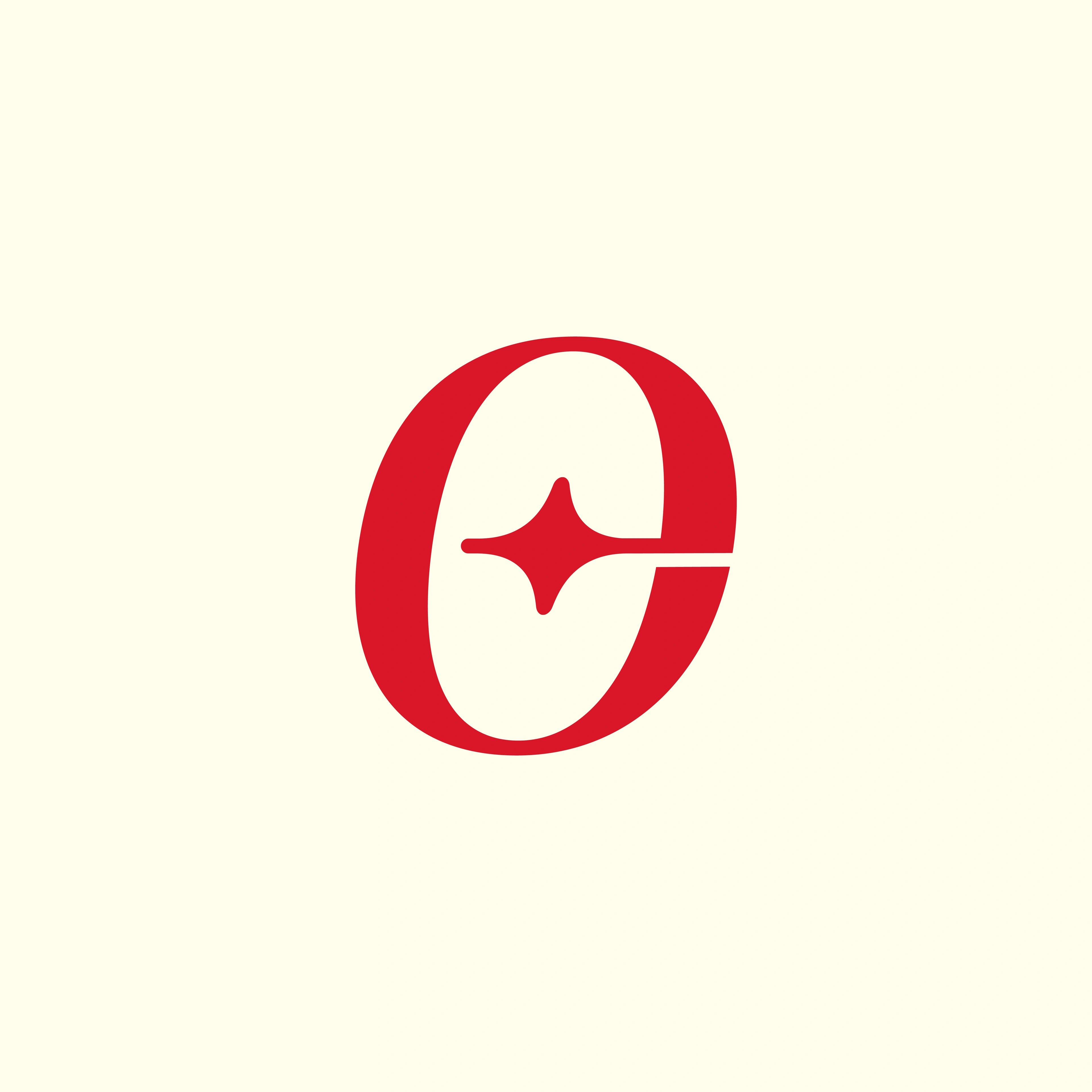 The OPEARL logomark — a red 'O' with a four-point star at its centre — on cream