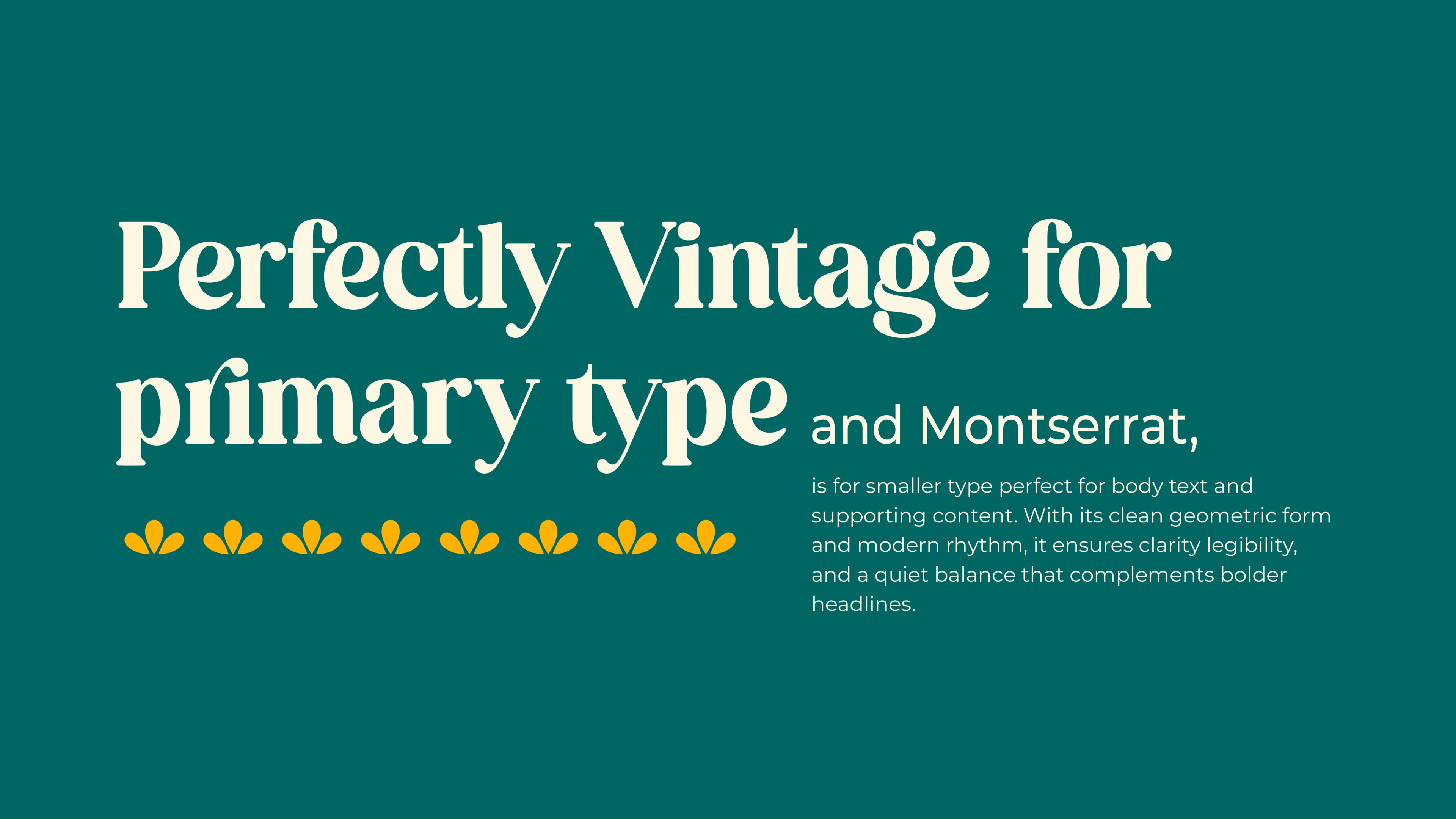 Toronto Tikki Co. primary typeface — a bold vintage serif specimen set on deep teal