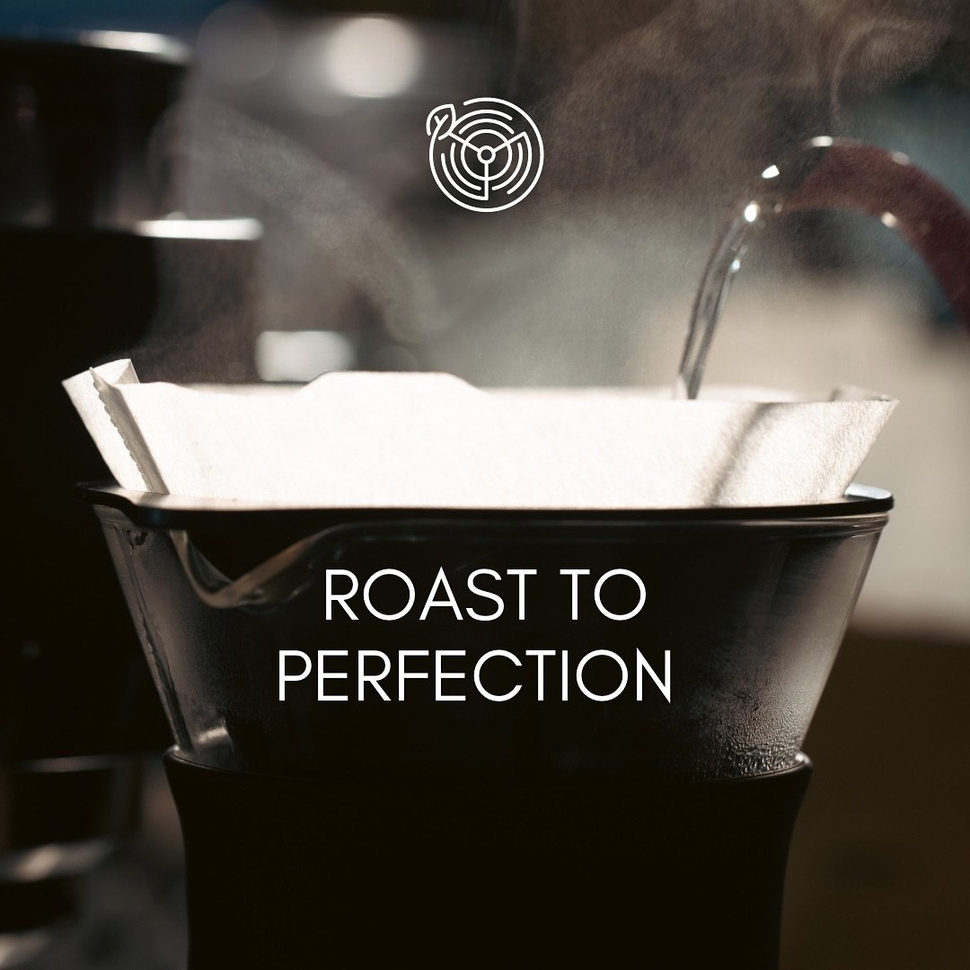 Berry Roasters' 'Roast to Perfection' still — a pour-over dripper lit low against black with the brand mark above