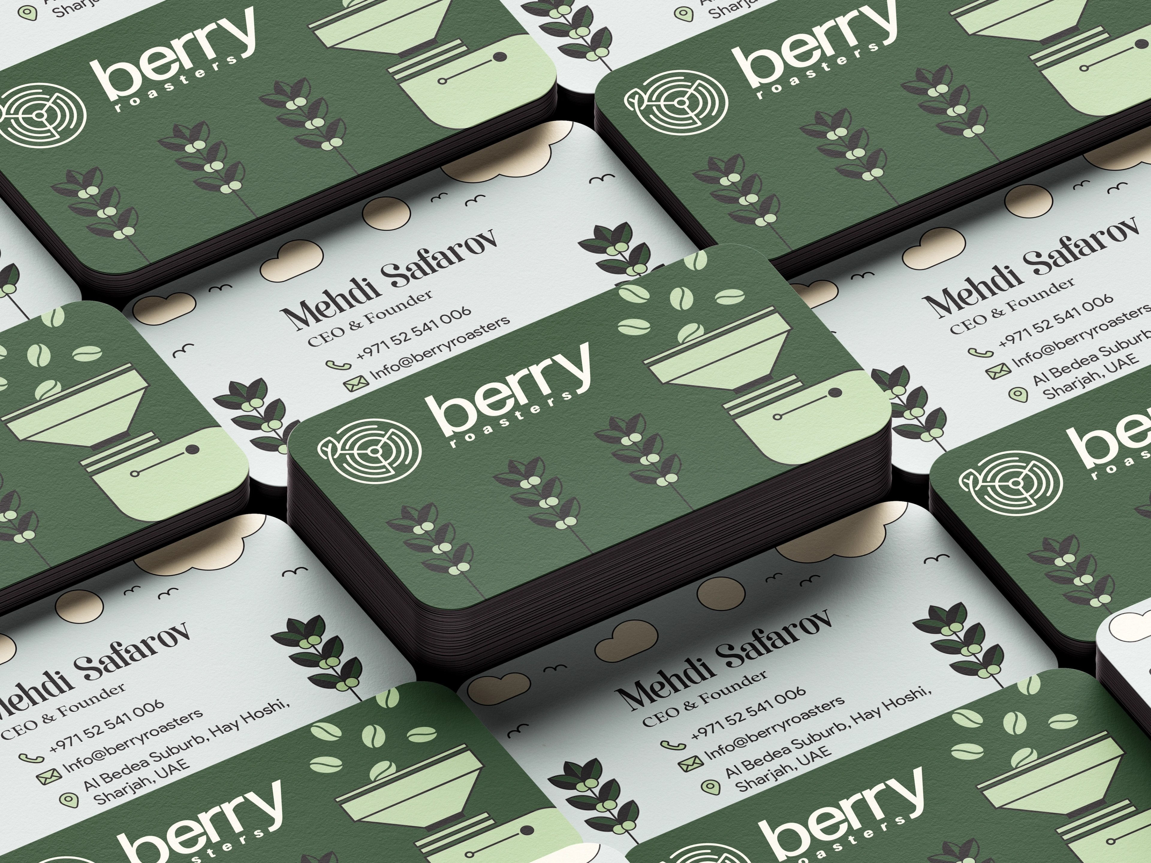 A sealed Berry Roasters COCOLOCO tin photographed on a deep green ground
