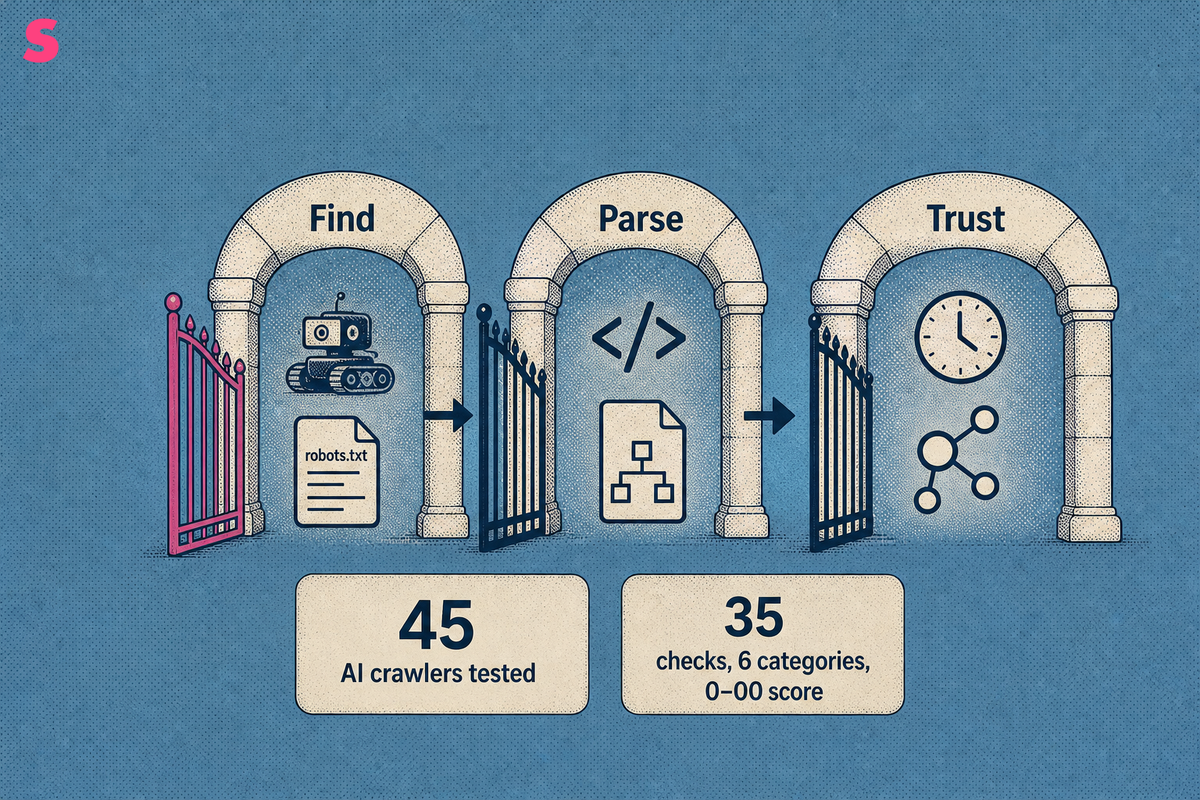 Which signals decide whether an AI engine can find, parse and trust a page?