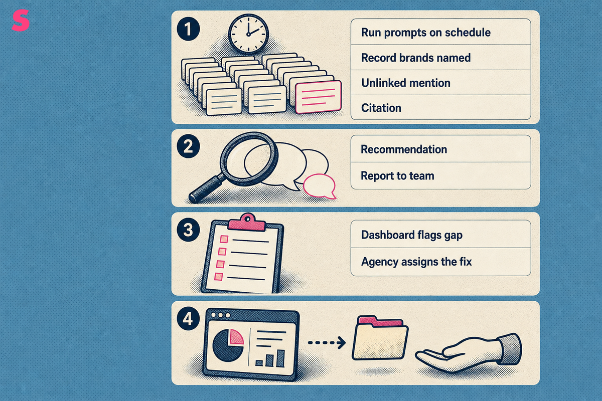 What does an agency that tracks brand mentions in ChatGPT and Perplexity actually do?