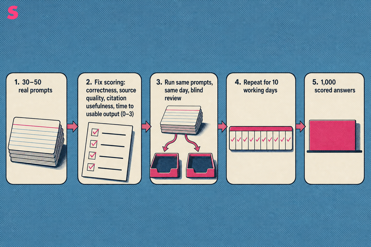 How should a team run its own head-to-head test before buying?