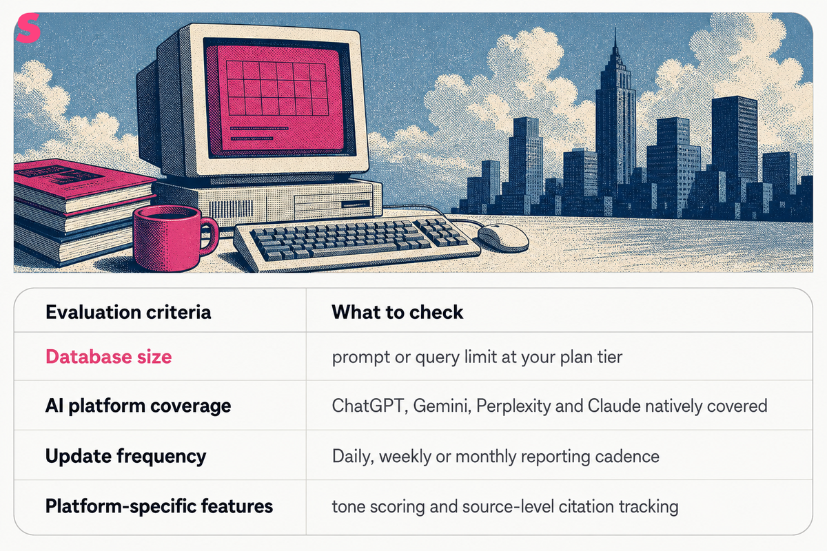 What should you look for when choosing an AI brand visibility tool?