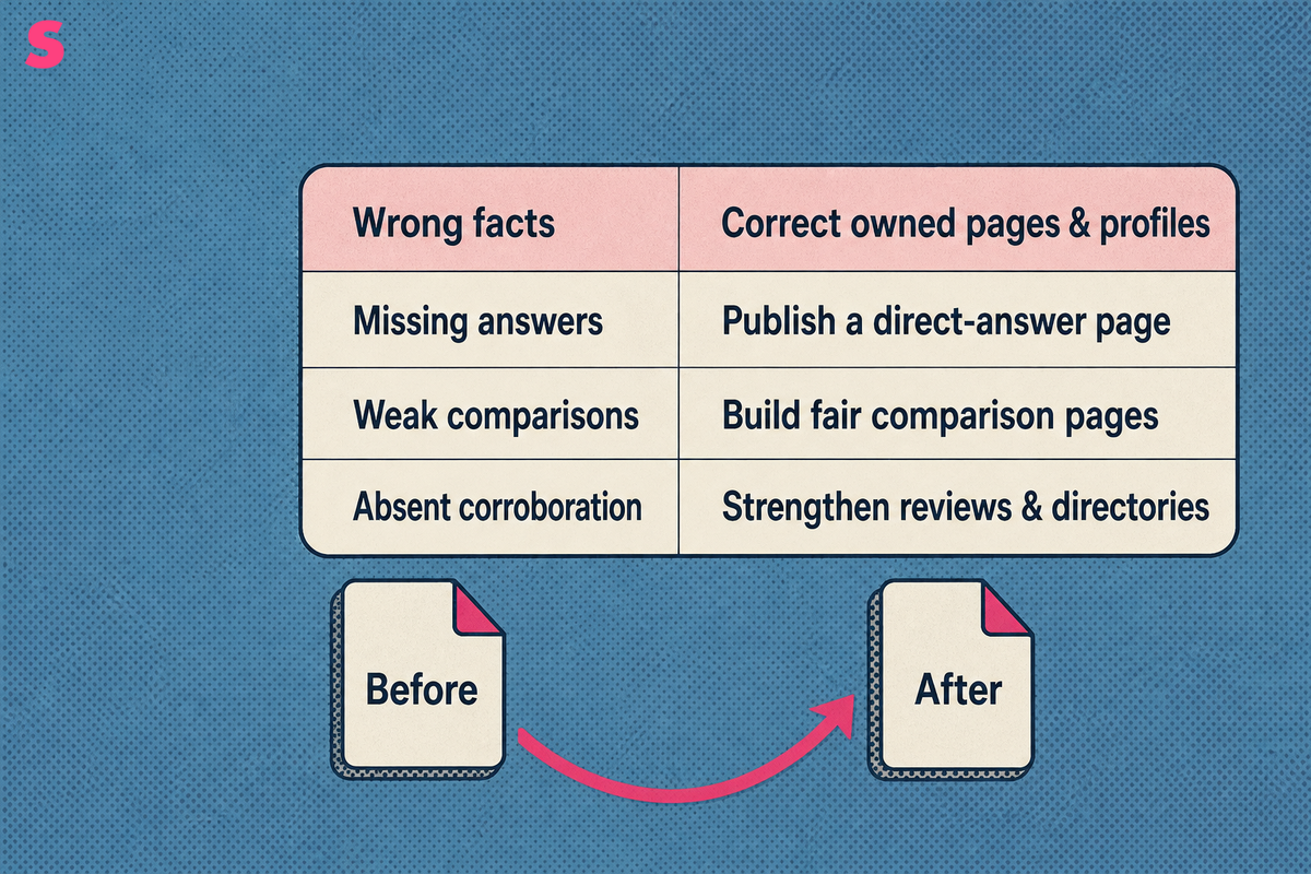 How can you improve the sources AI engines use to answer questions about your brand?