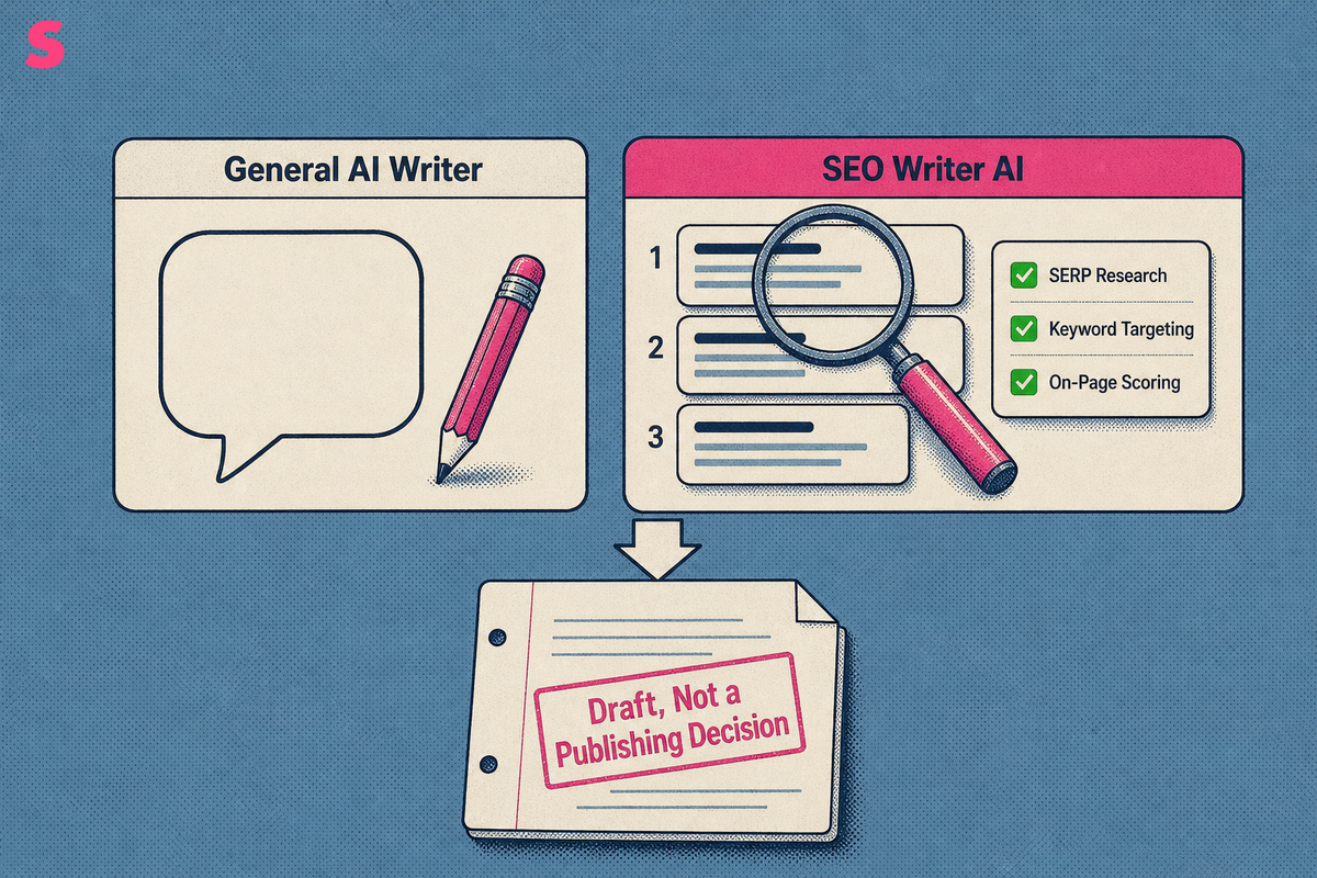 What is an SEO writer AI and how does it differ from a general AI writer?