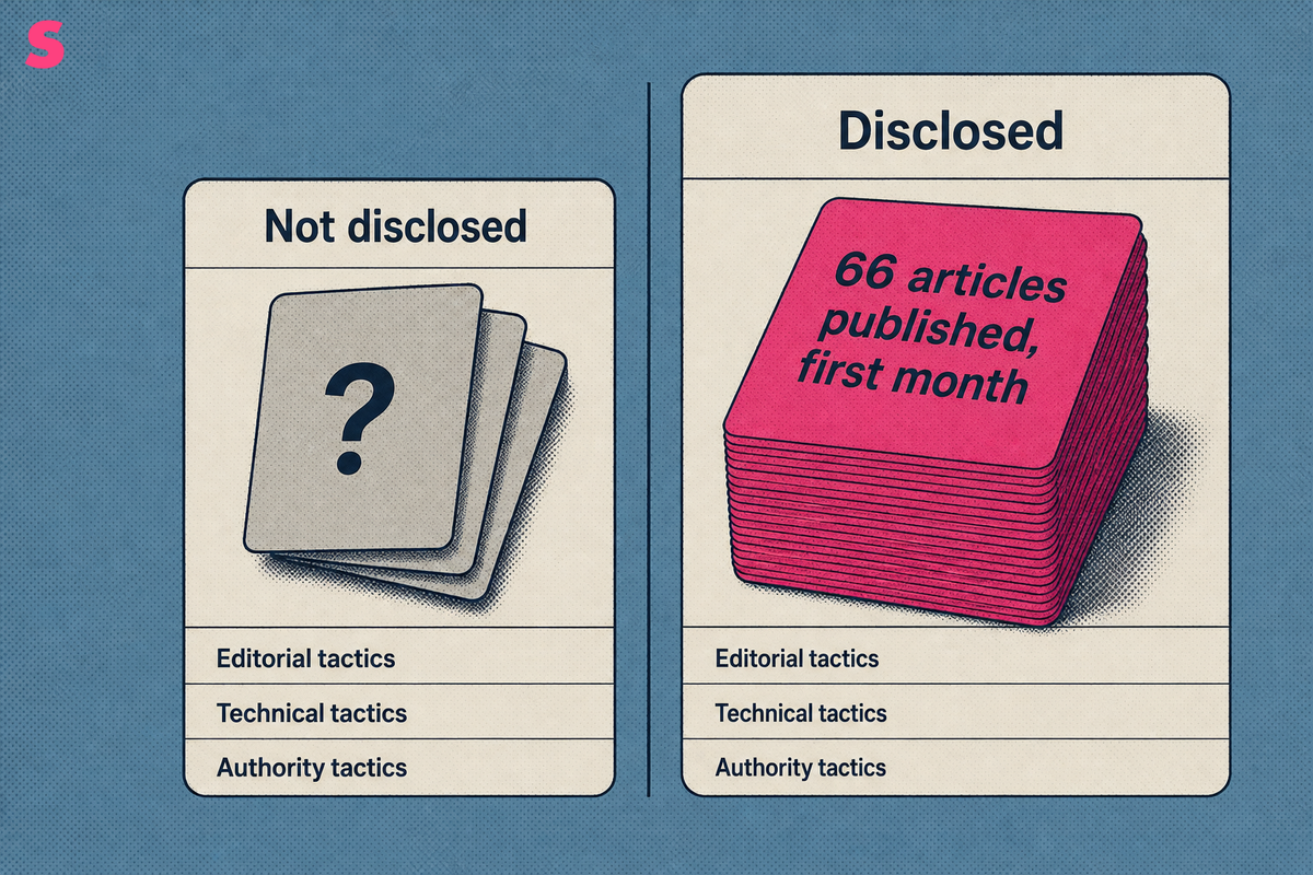 Which tactics did the B2B SaaS case disclose?
