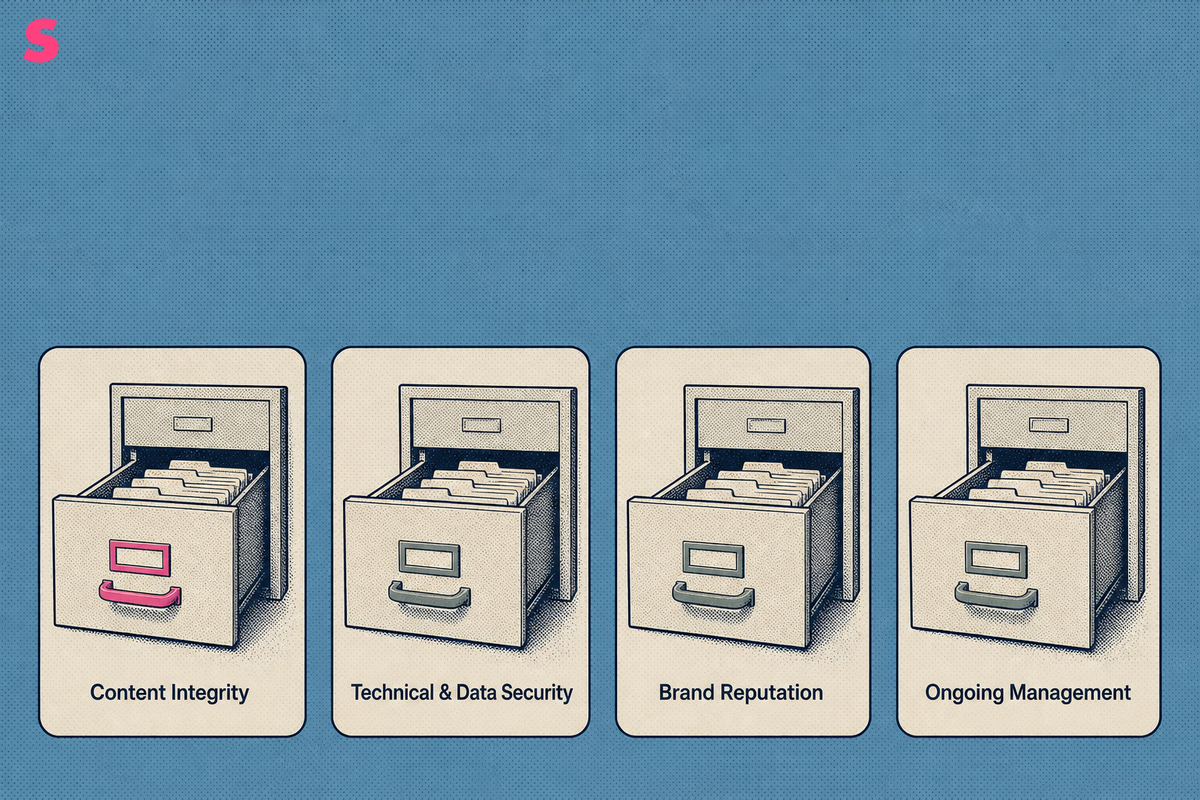What are the main risks of generative engine optimization?