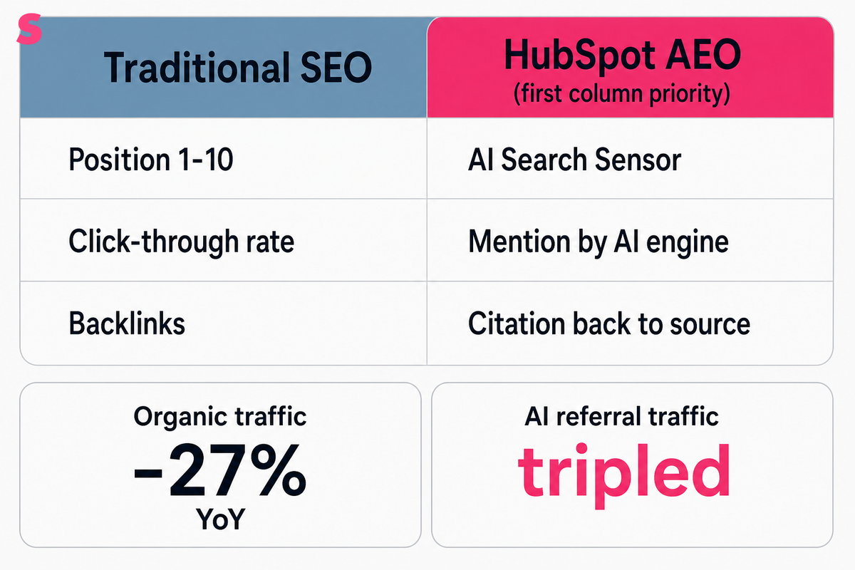 What is HubSpot AEO and how does it differ from traditional SEO tools?