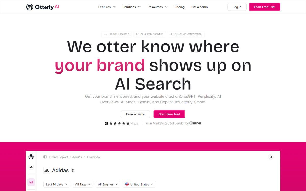 Otterly.ai homepage