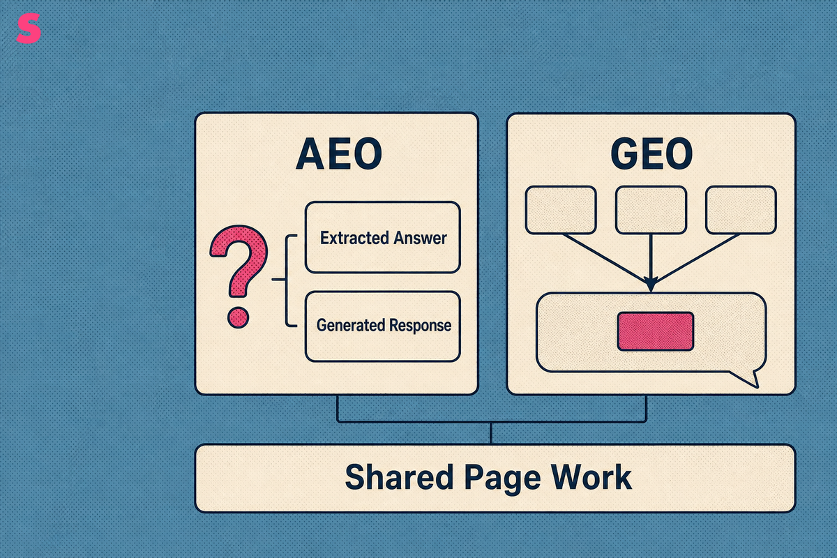 What do AEO and GEO each mean?