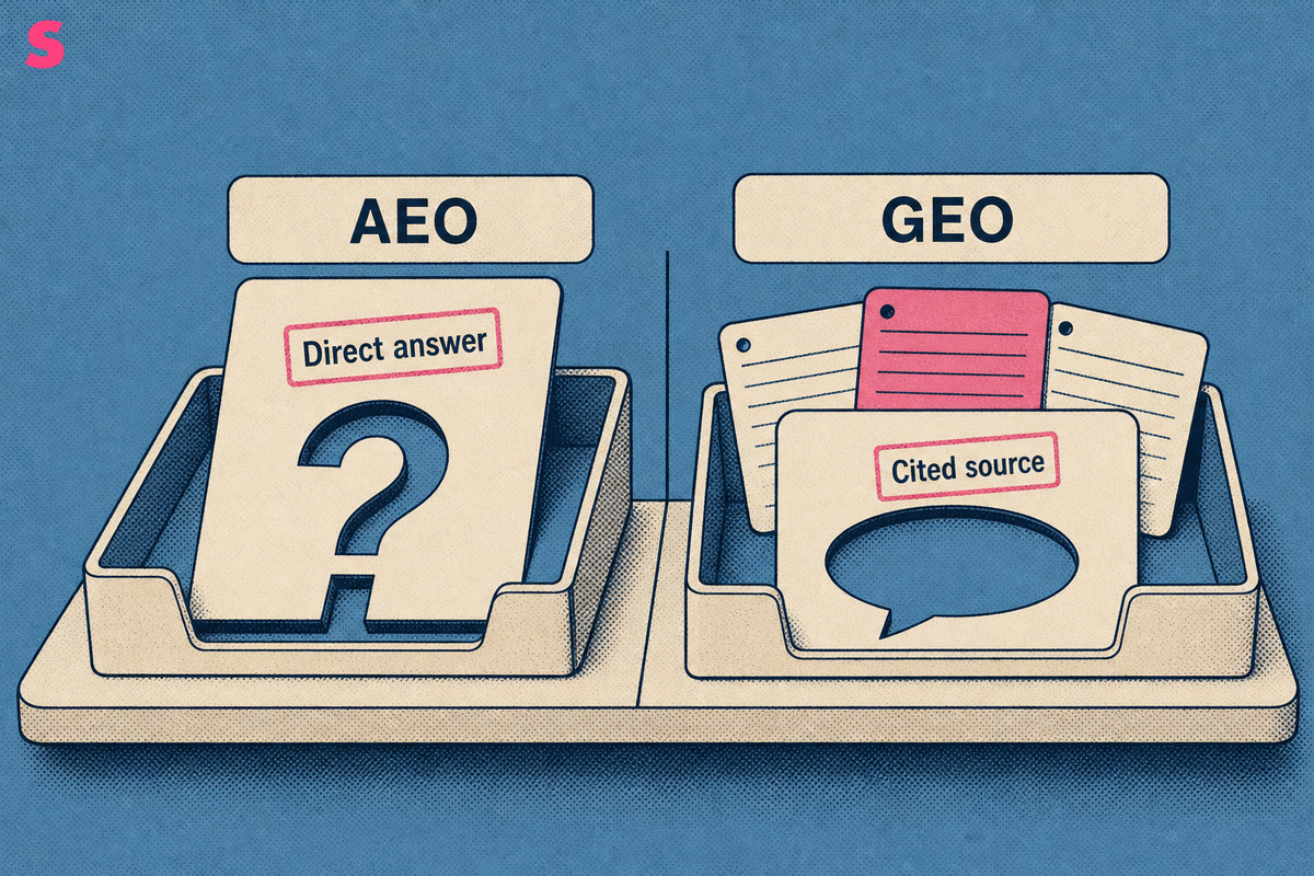 Are AEO and GEO the same thing, or two names for the same work?